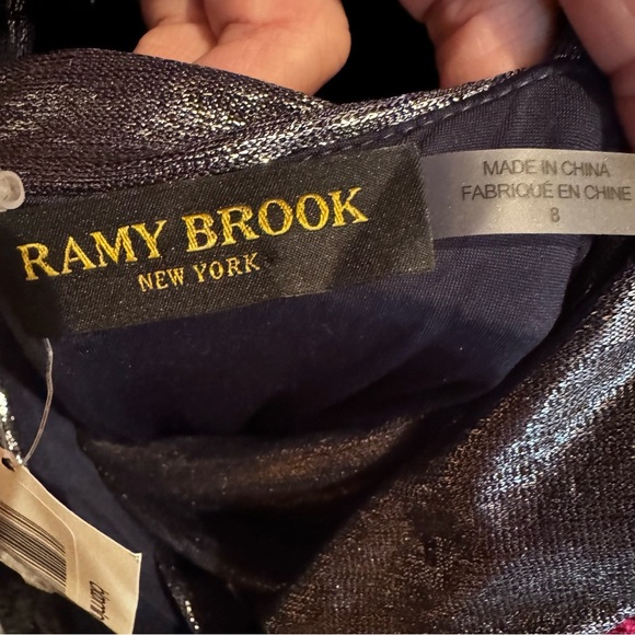 Ramy Brook•Kade Metallic V Neck Gown - Picture 9 of 9